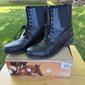 Old West Paddock Boots Women’s Size 10 Black